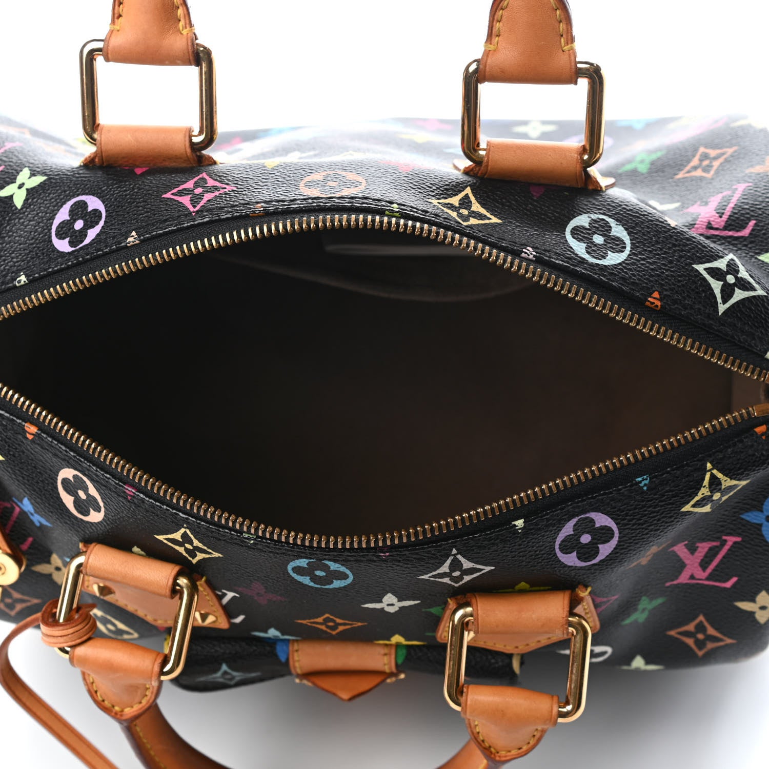 Louis Vuitton Monogram Multicolor Speedy 30 Black 4 of 5