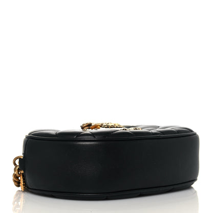Dolce & Gabbana Smooth Calfskin Mini Devotion Camera Bag Black 4 of 13