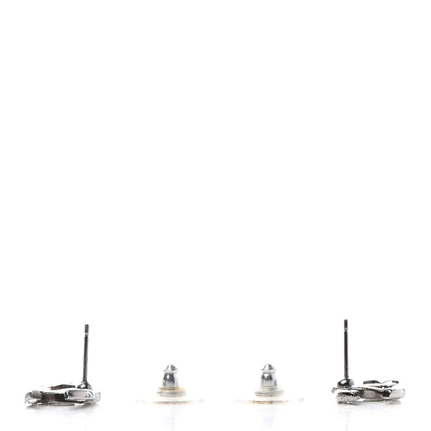 Crystal CC Starfall Earrings Silver