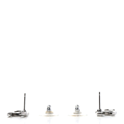 Chanel Crystal CC Starfall Earrings Silver 3 of 5