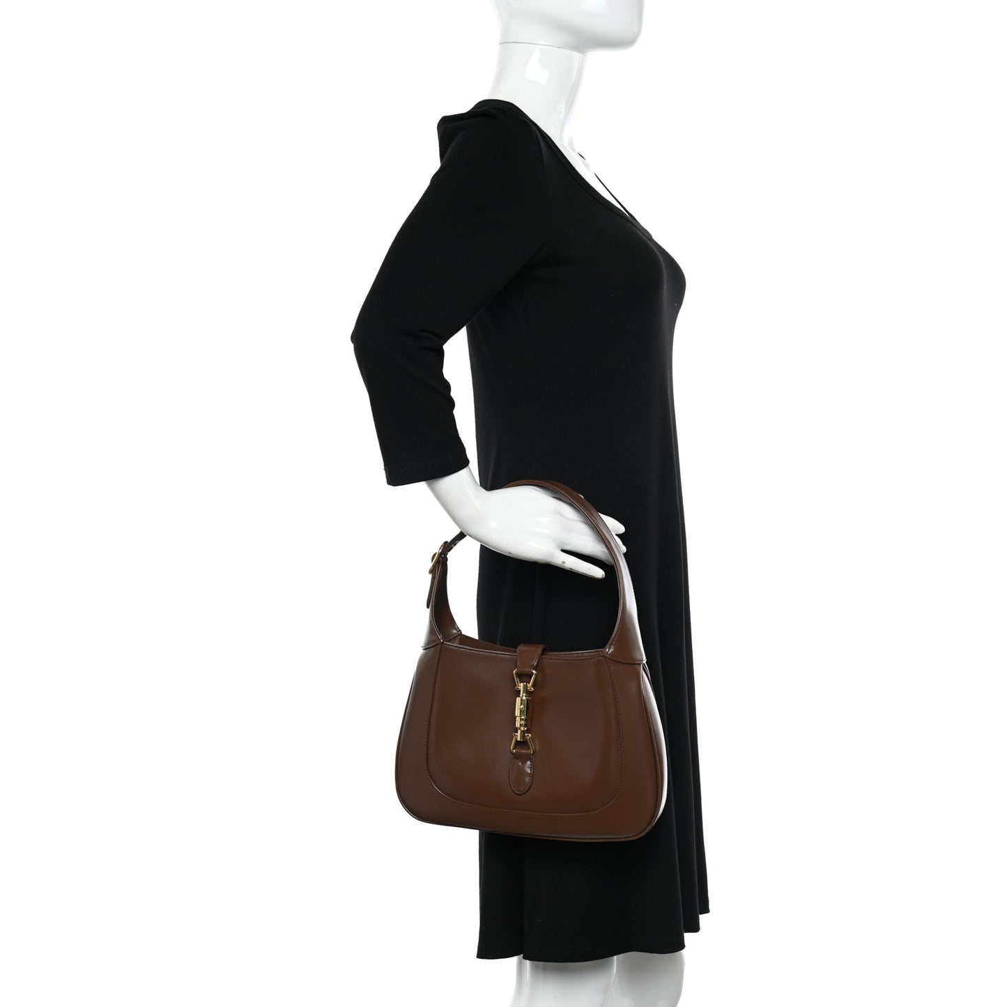 Boarded Dyana Lux Calfskin Small Jackie 1961 Hobo Brown Sugar