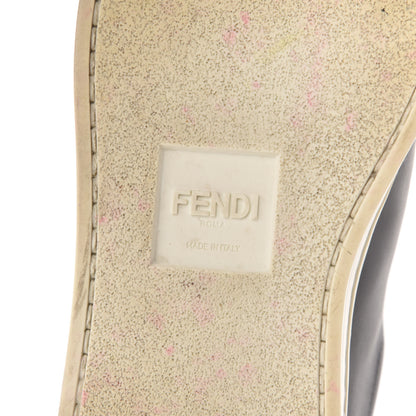 Fendi Vitello Lurex Rockoclick Slip On Sneakers 36 Alga Amarone Blueberry Multicolor 8 of 9
