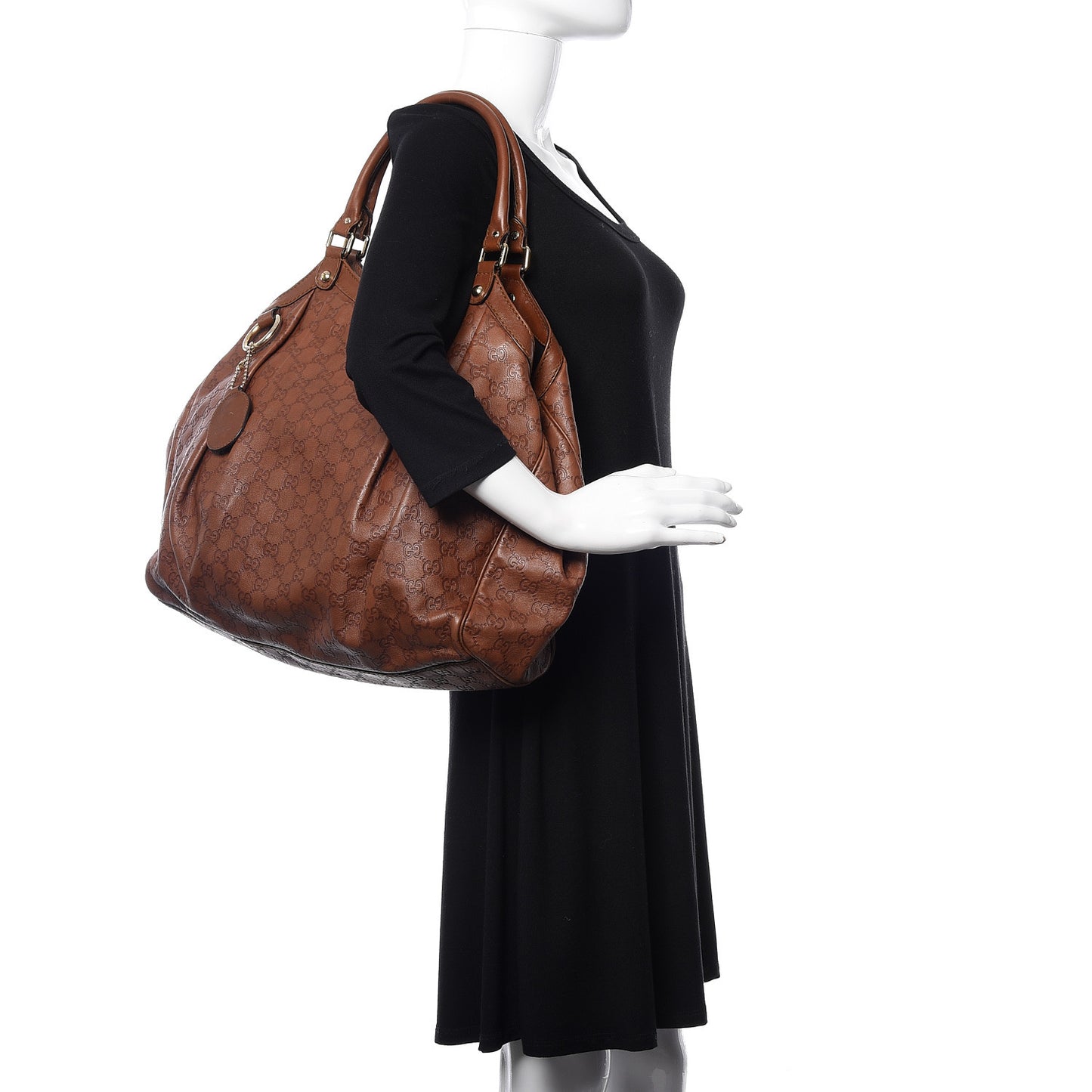 Guccissima Large Sukey Tote Brown