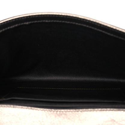 Saint Laurent Metallic Calfskin Monogram Large Belle De Jour Clutch  Gold 5 of 7