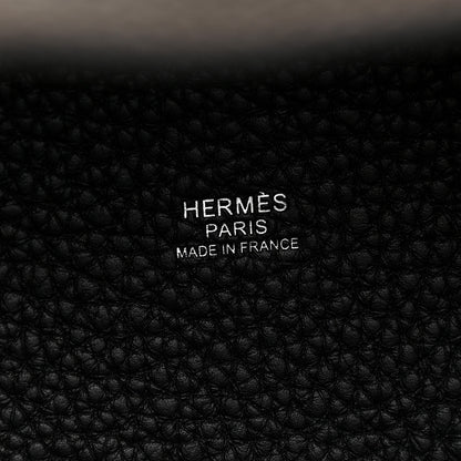 Hermes Taurillon Clemence Monochrome Picotin Lock 18 PM Black 6 of 10
