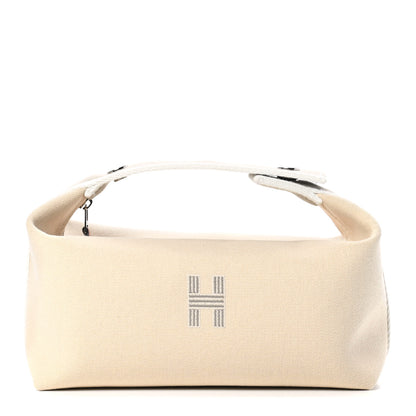 Hermes Canvas Small Bride-A-Brac Pouch Natural 1 of 6