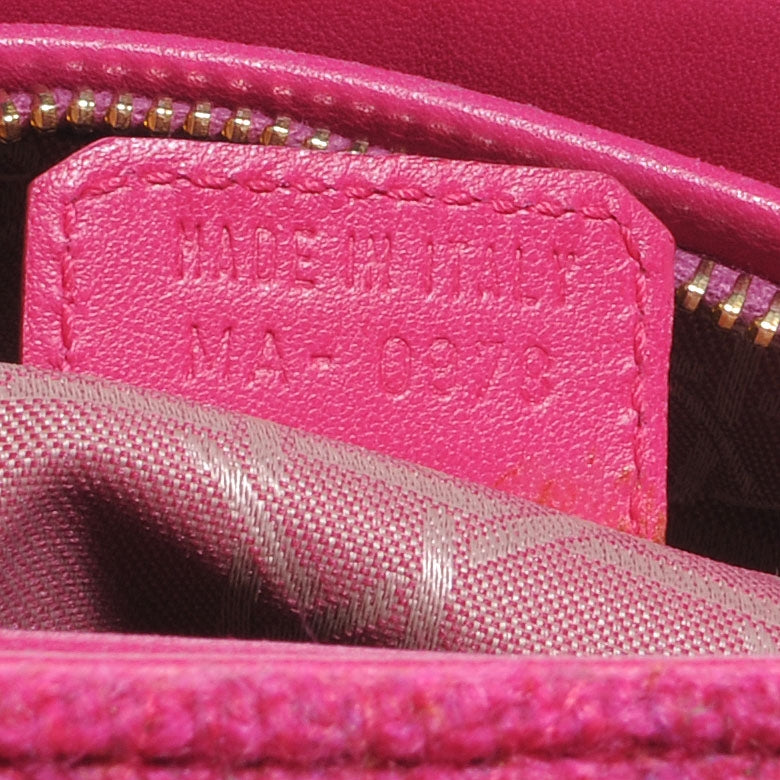 Christian Dior Tweed Cannage Medium Lady Dior Pink 10 of 10