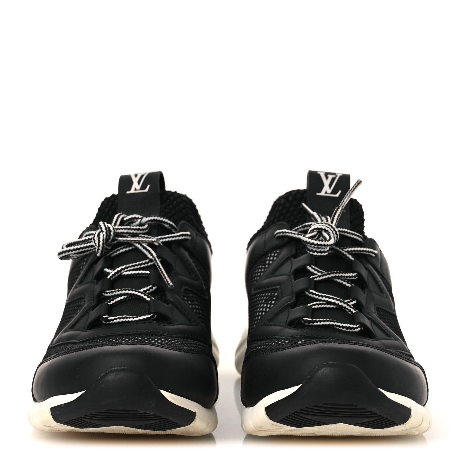 Louis Vuitton Technical Nylon Monogram Rubber Aftergame Sneakers 37 Black 3 of 11