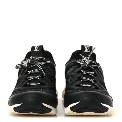 Louis Vuitton Technical Nylon Monogram Rubber Aftergame Sneakers 37 Black 3 of 11