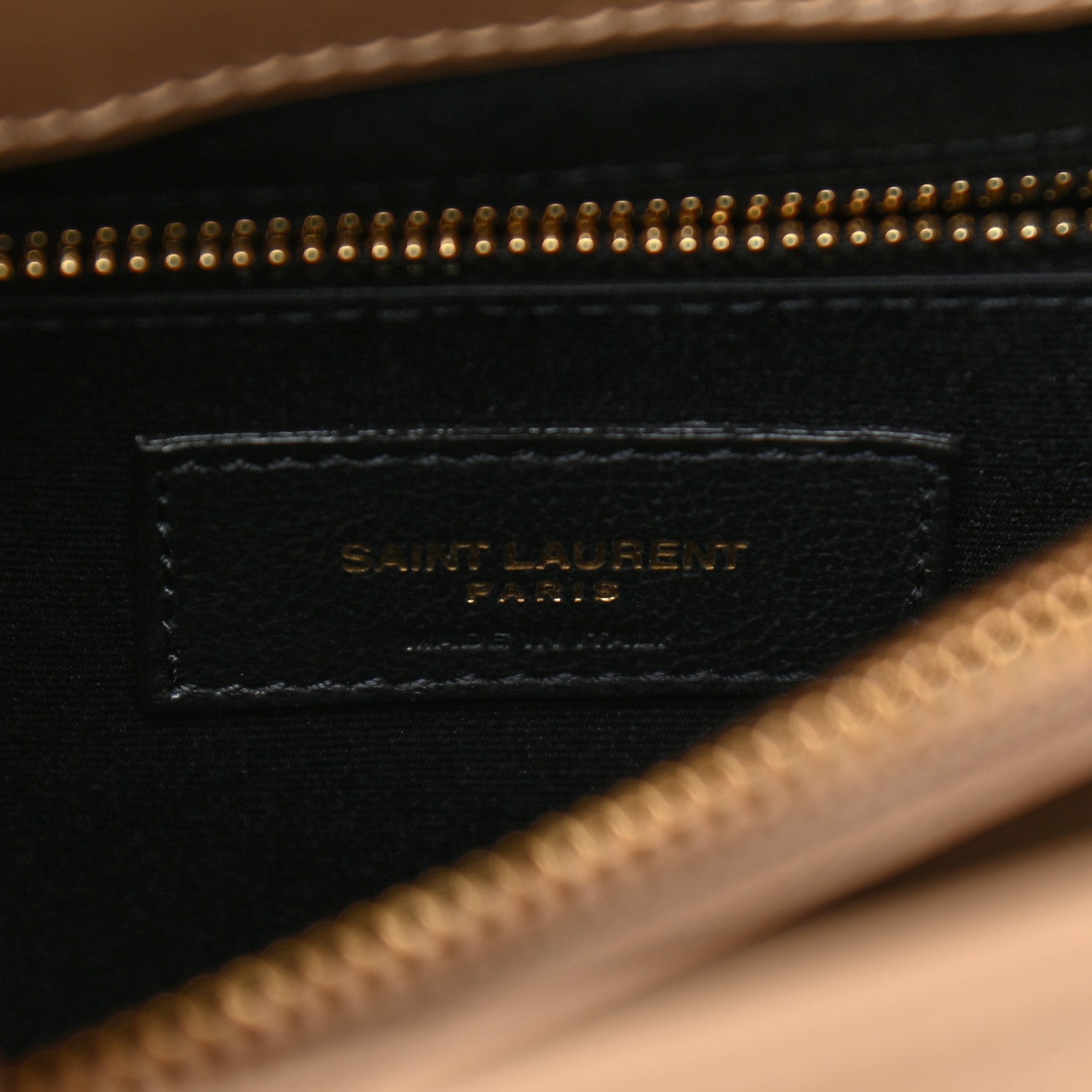 Saint Laurent Calfskin Y Quilted Monogram Medium Loulou Chain Satchel Dark Latte 6 of 11