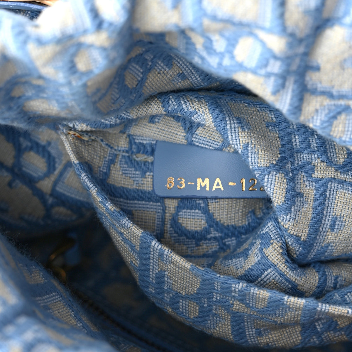 Christian Dior Wicker Oblique Medium Lady Dior Bag Cornflower Blue 7 of 10