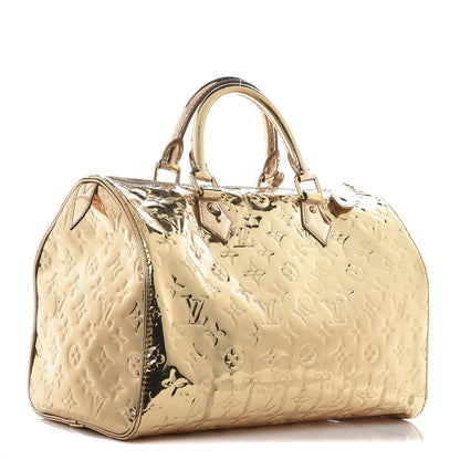 Louis Vuitton Monogram Miroir Speedy 30 Gold 3 of 10