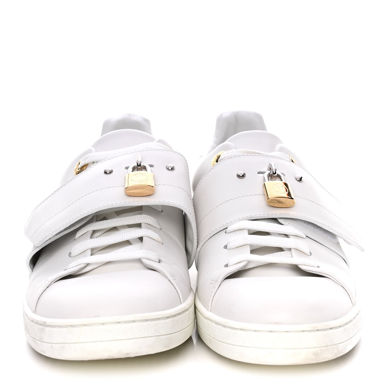 Louis Vuitton Calfskin Front Row Sneaker 38.5 White 2 of 13