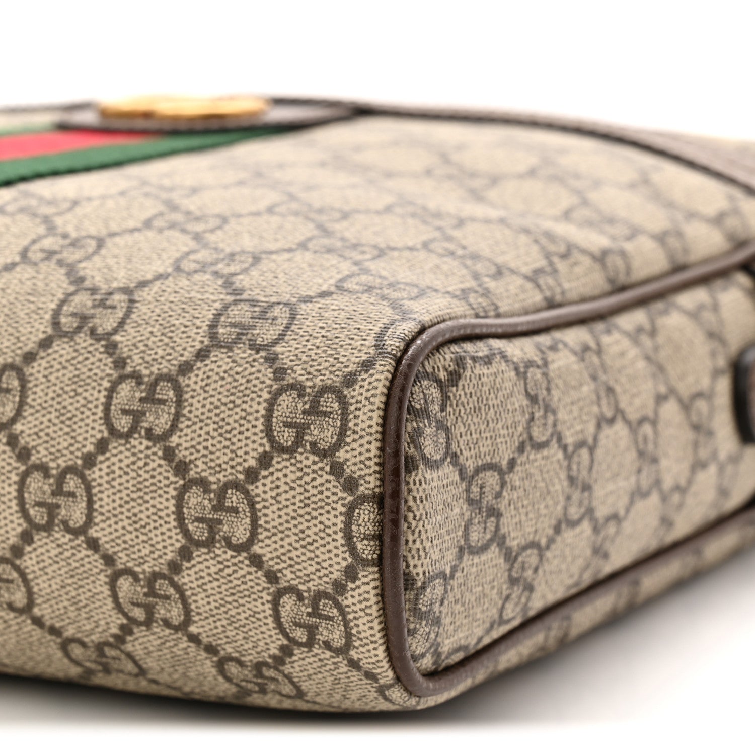 Gucci GG Supreme Monogram Web Medium Ophidia Messenger Bag Brown 10 of 10
