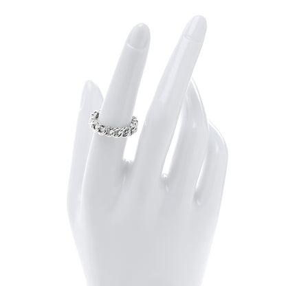 David Yurman Sterling Silver Narrow Belmont Curb Link Ring 54 7 2 of 4