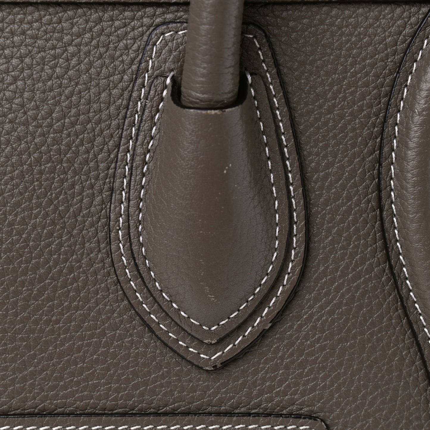 Drummed Calfskin Micro Luggage Souris
