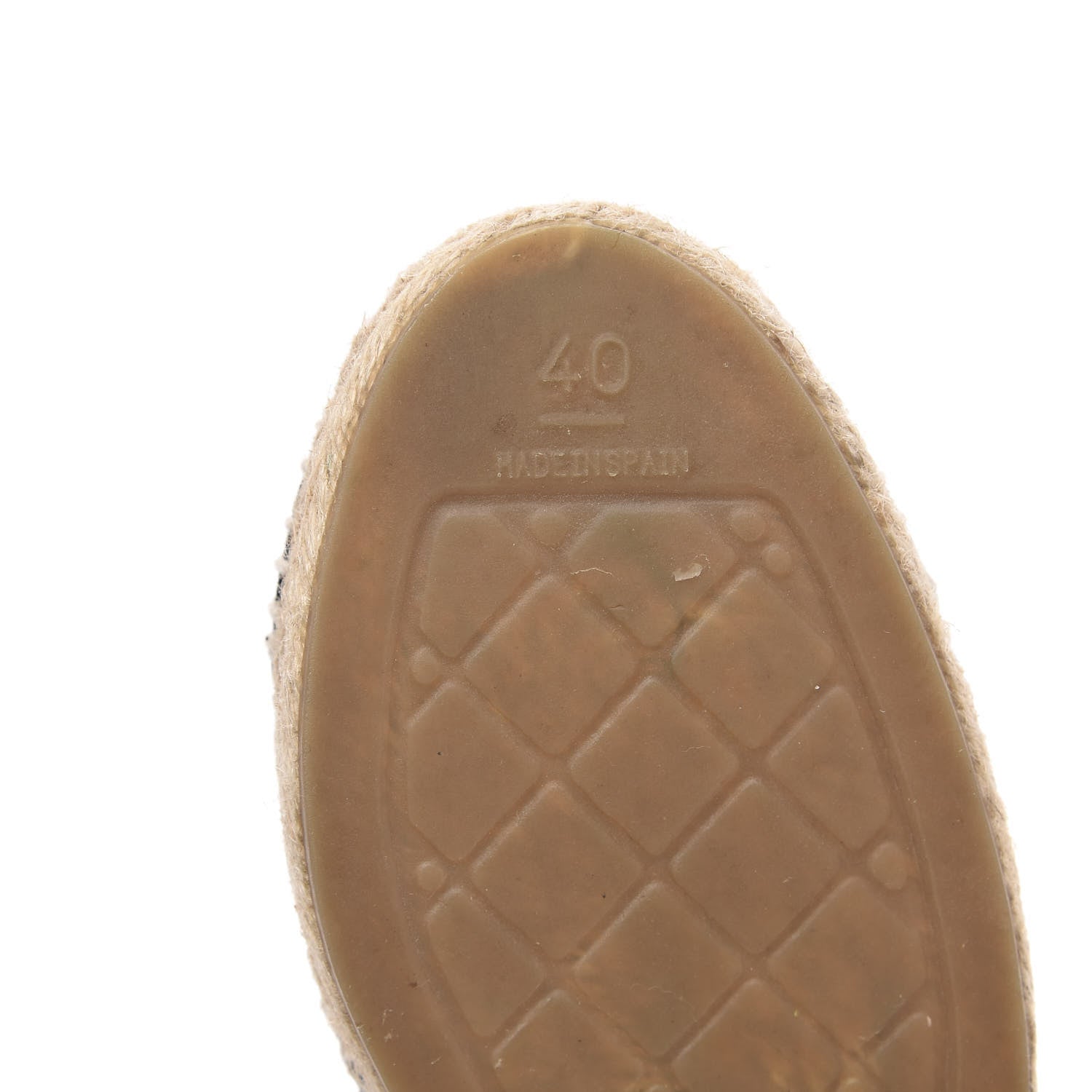 Chanel Lambskin CC Espadrilles 40 Black 8 of 10