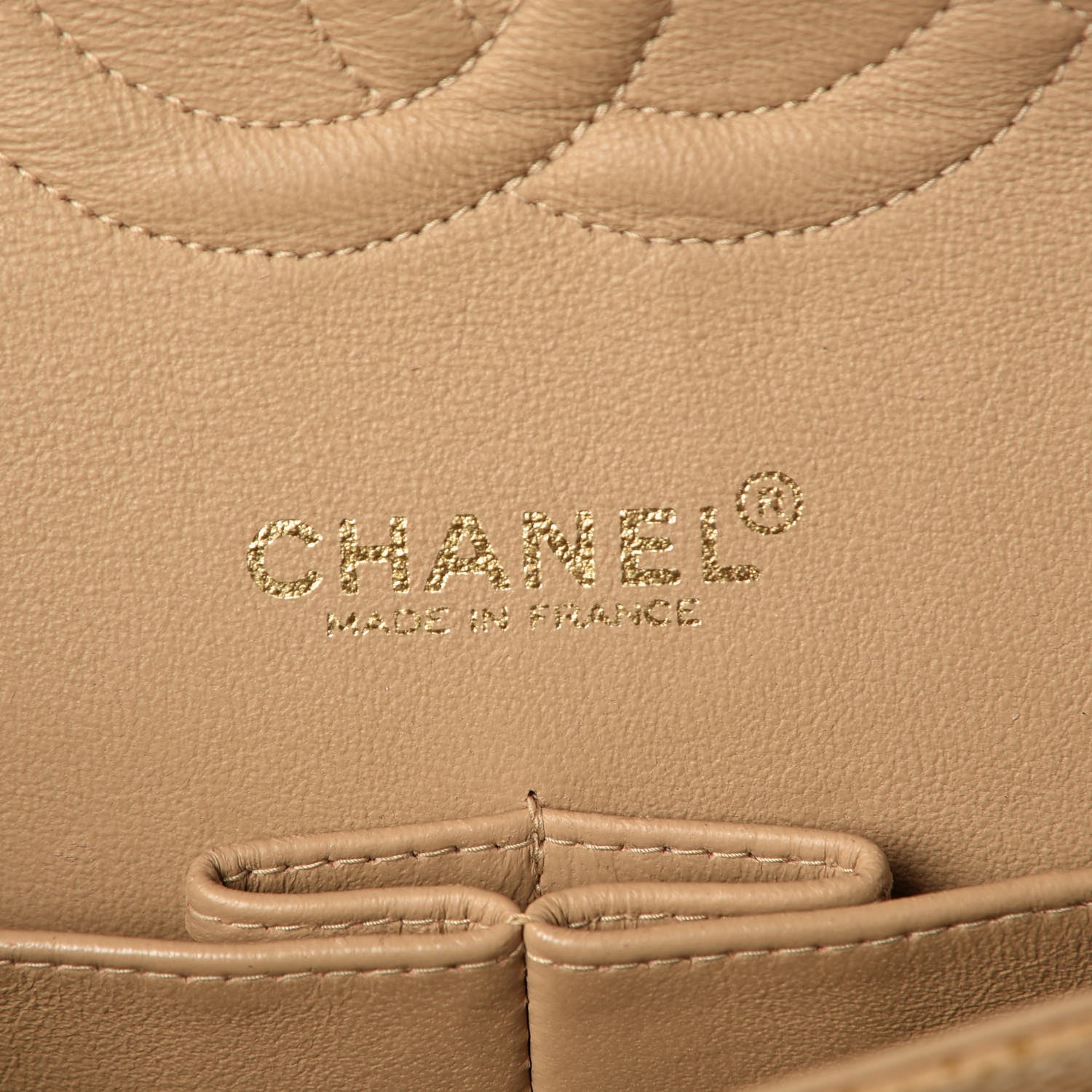 Chanel Caviar Quilted Medium Double Flap Beige 6 of 16