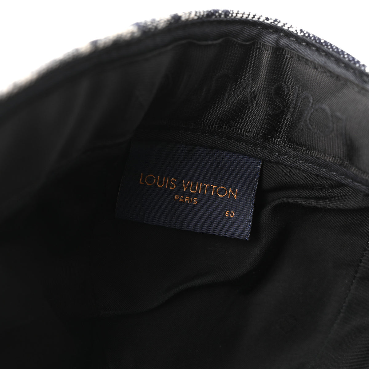 Louis Vuitton Monogram Tapestry Cap 60 Bleu 9 of 10