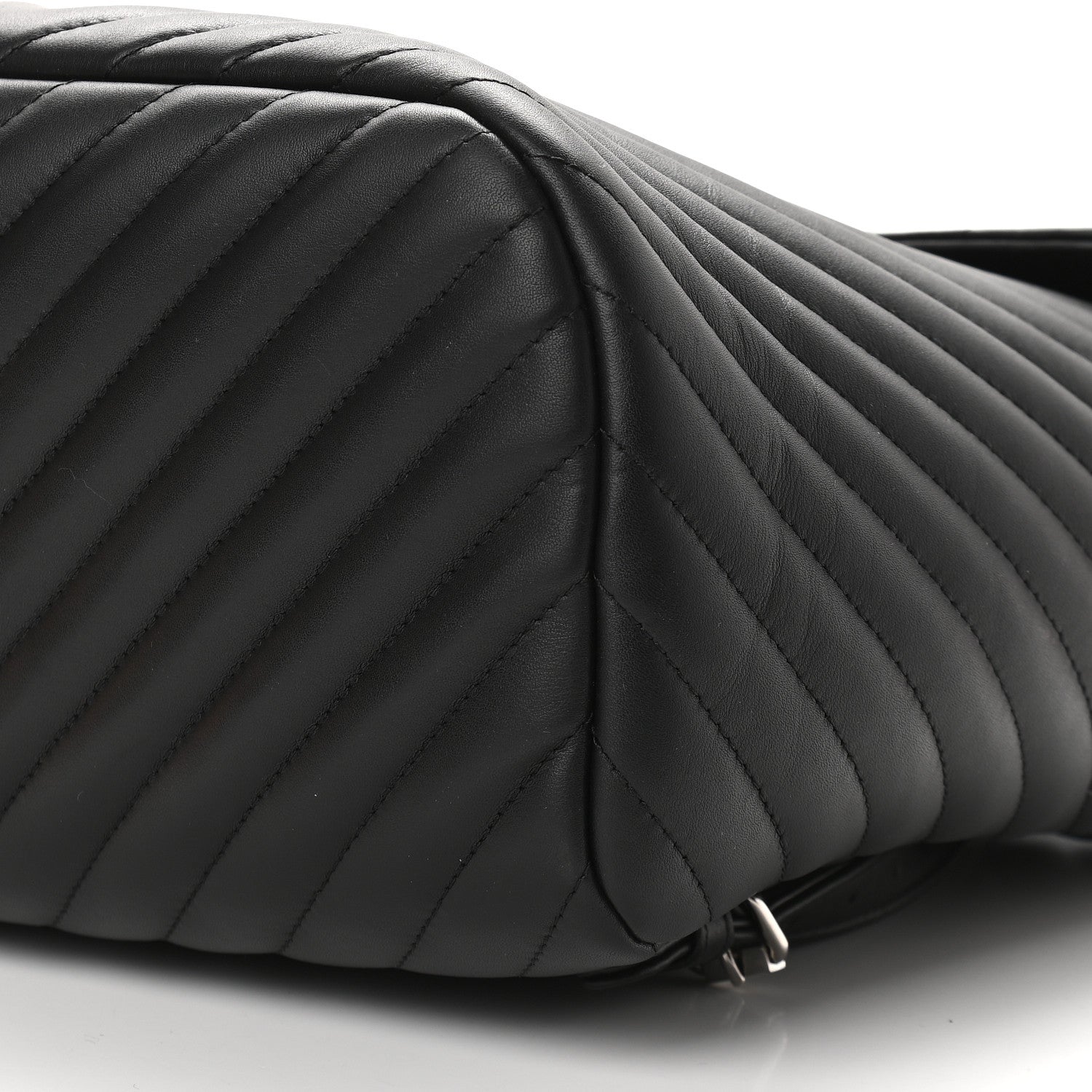 Chanel Calfskin Chevron Quilted Large Urban Spirit Backpack Black 9 of 9