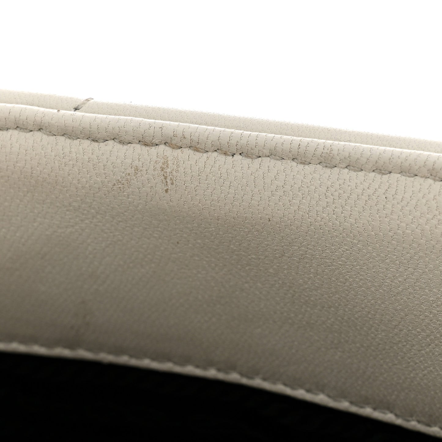 Nappa Triangle Stitched Small Spectrum Bag White