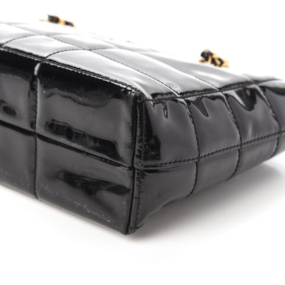 Chanel Patent Chocolate Bar CC Tote Black 7 of 10