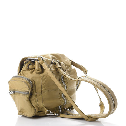 Alexander Wang Lambskin Marti Backpack Bag Green Silver Hardware 4 of 17