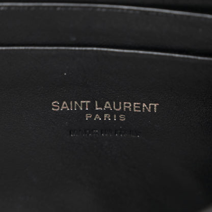Saint Laurent Grain De Poudre Matelasse Monochrome Monogram Mini Lou Camera Bag Black 6 of 12