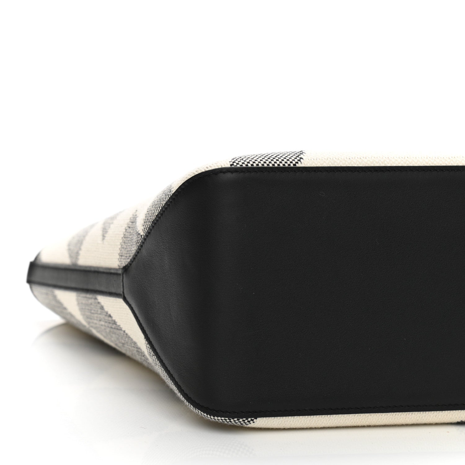 Hermes Swift H Canvas Cabas H En Biais 40 Black Ecru 9 of 10