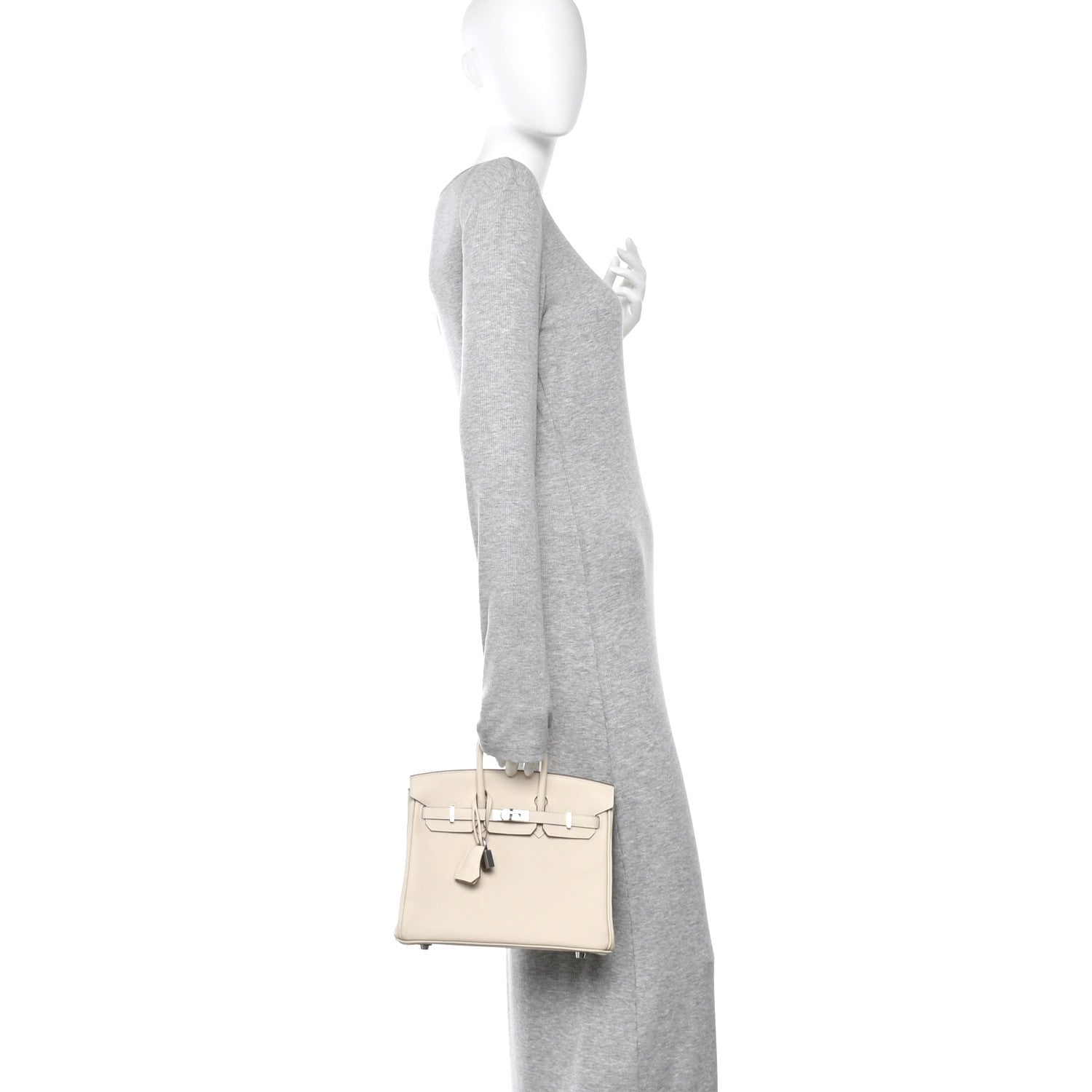 Hermes Togo Birkin 25 Craie 3 of 11