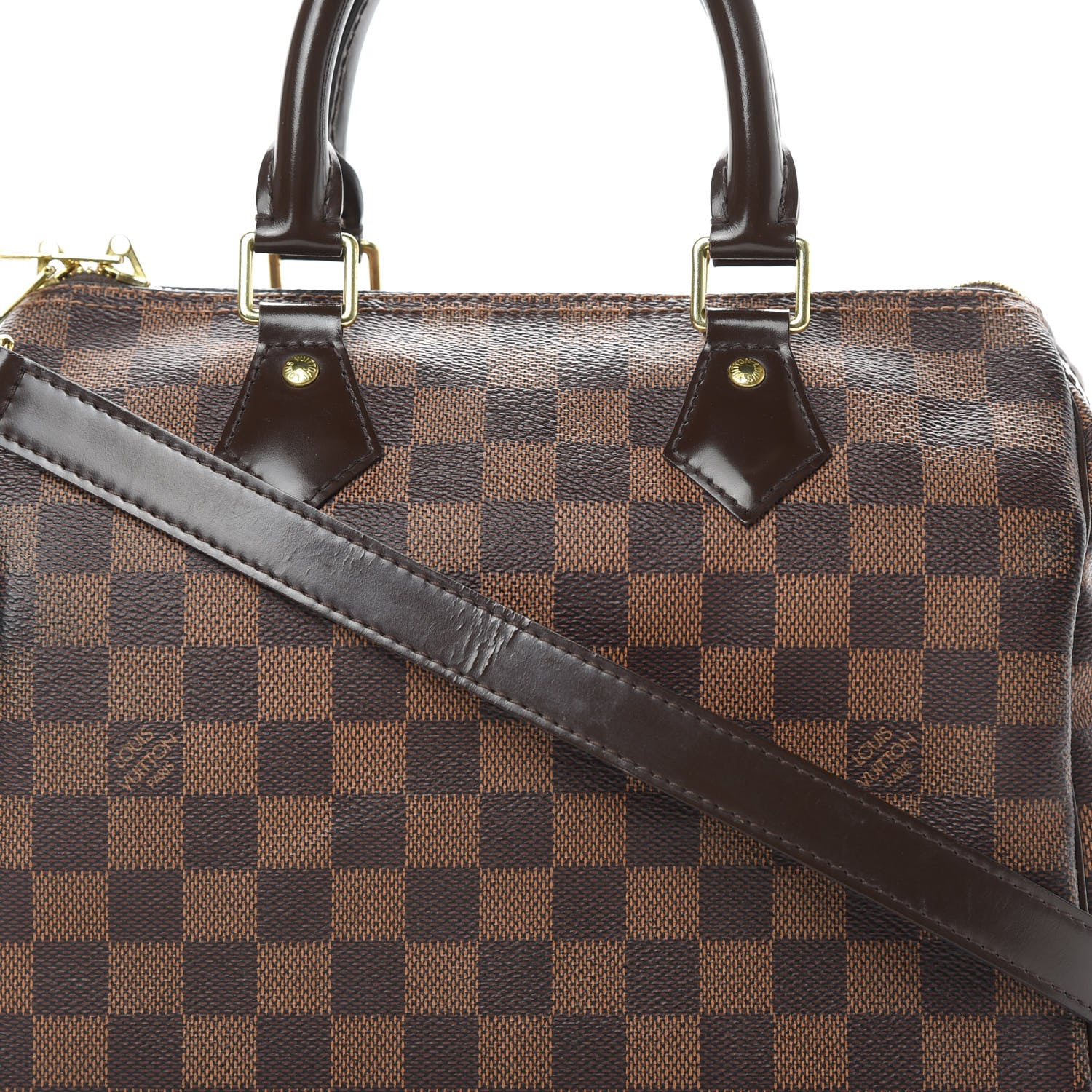 Louis Vuitton Damier Ebene Speedy Bandouliere 25 8 of 17