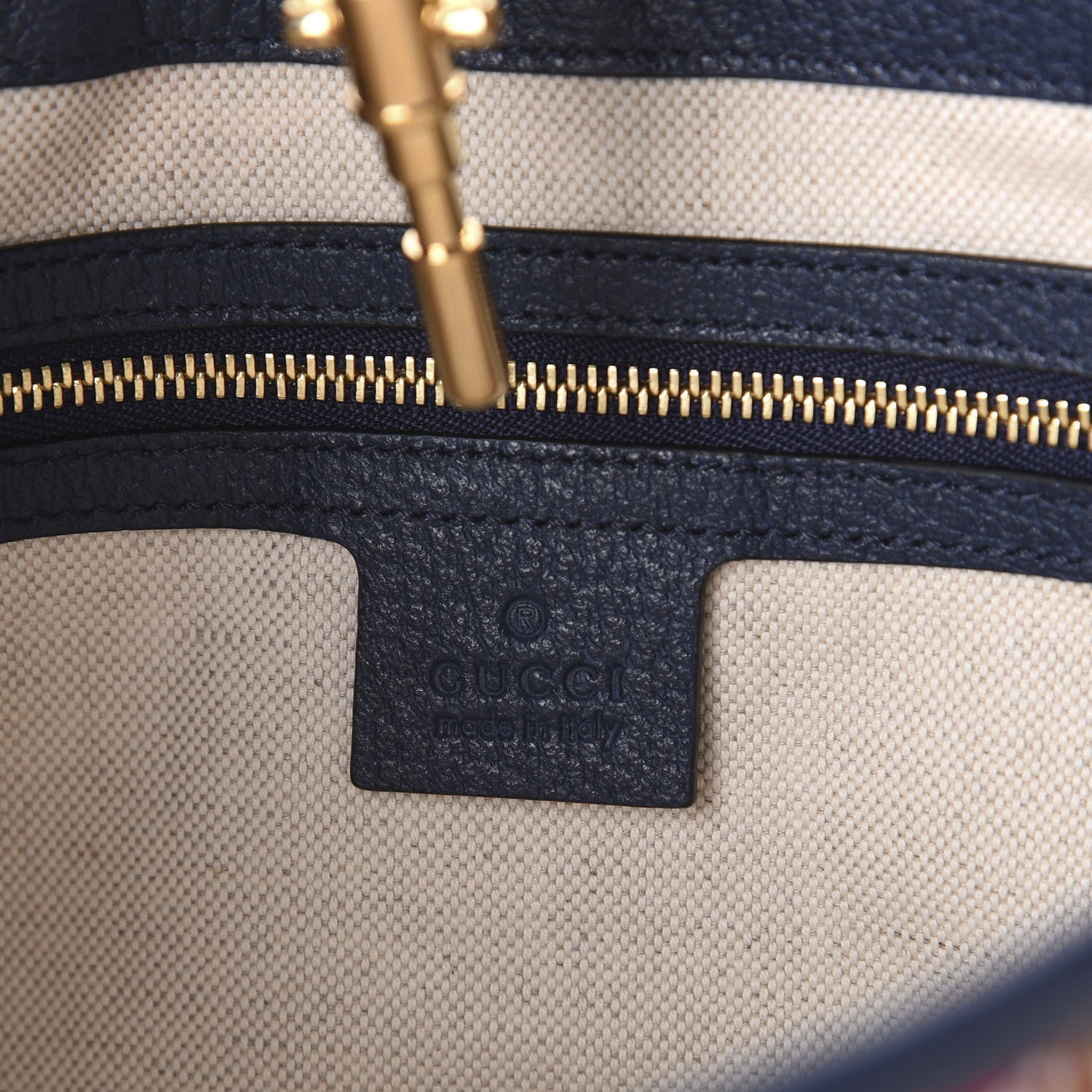 Gucci Canvas Flora Medium Jackie Hobo Blue Agata 6 of 9