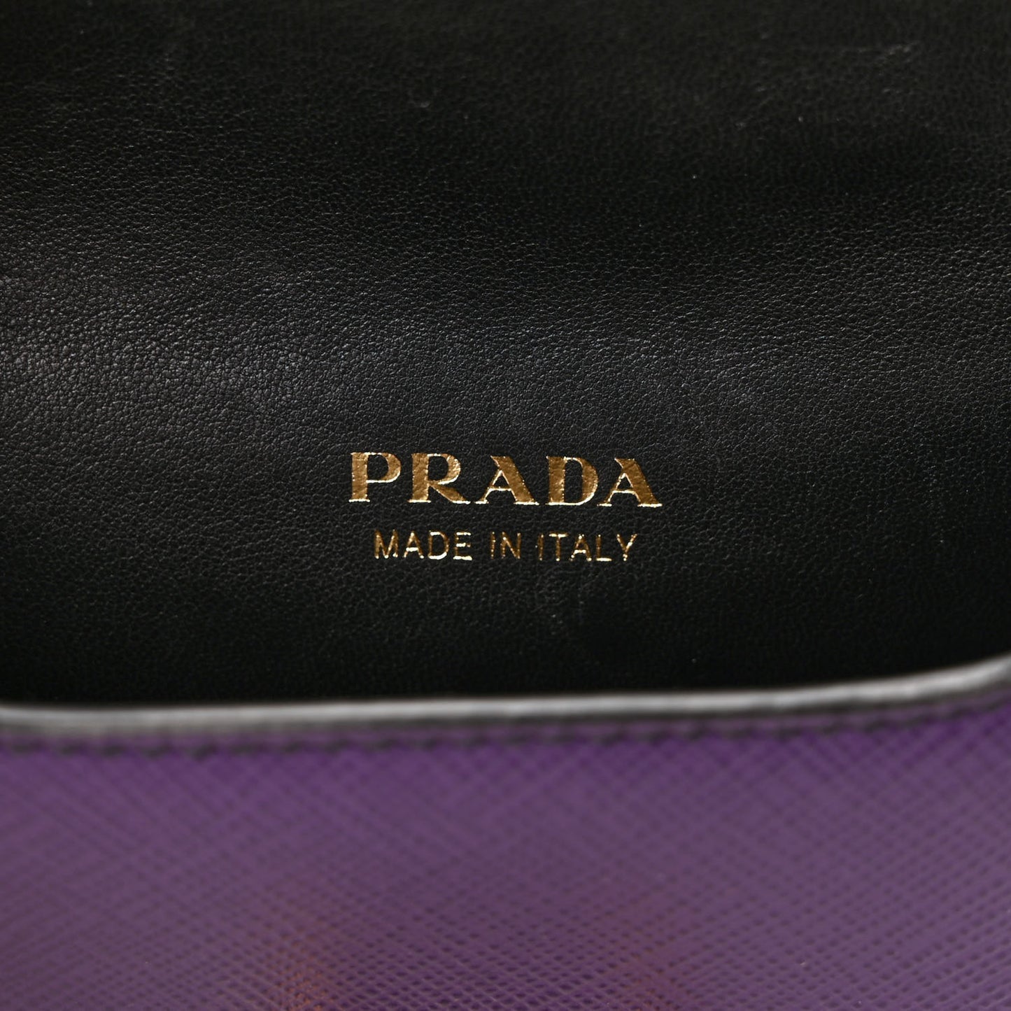 Saffiano Astrology Mini Cahier Bag Viola Black