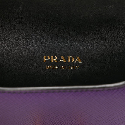 Prada Saffiano Astrology Mini Cahier Bag Viola Black 5 of 10