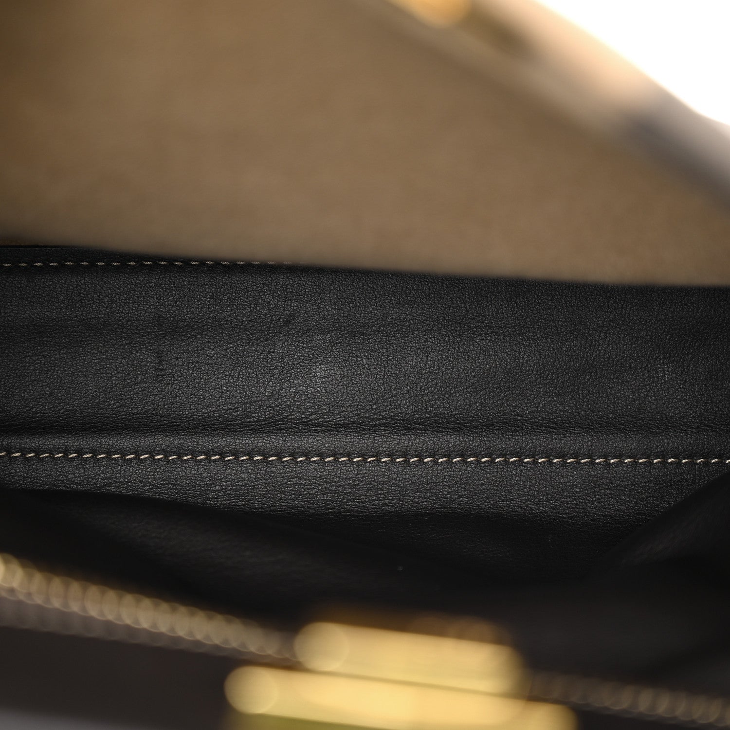 Fendi Vitello Nabuk Seta Pequin Medium Peekaboo Iconic Satchel Tobacco Moro Ebano 5 of 23