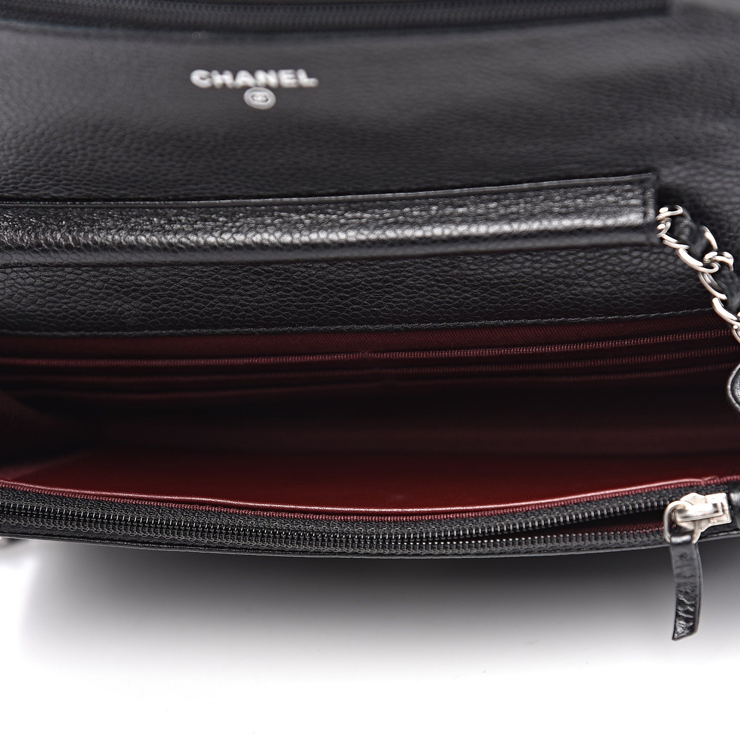 Chanel Caviar Quilted Wallet On Chain WOC Black 5 of 12