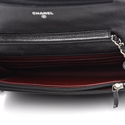 Chanel Caviar Quilted Wallet On Chain WOC Black 5 of 12