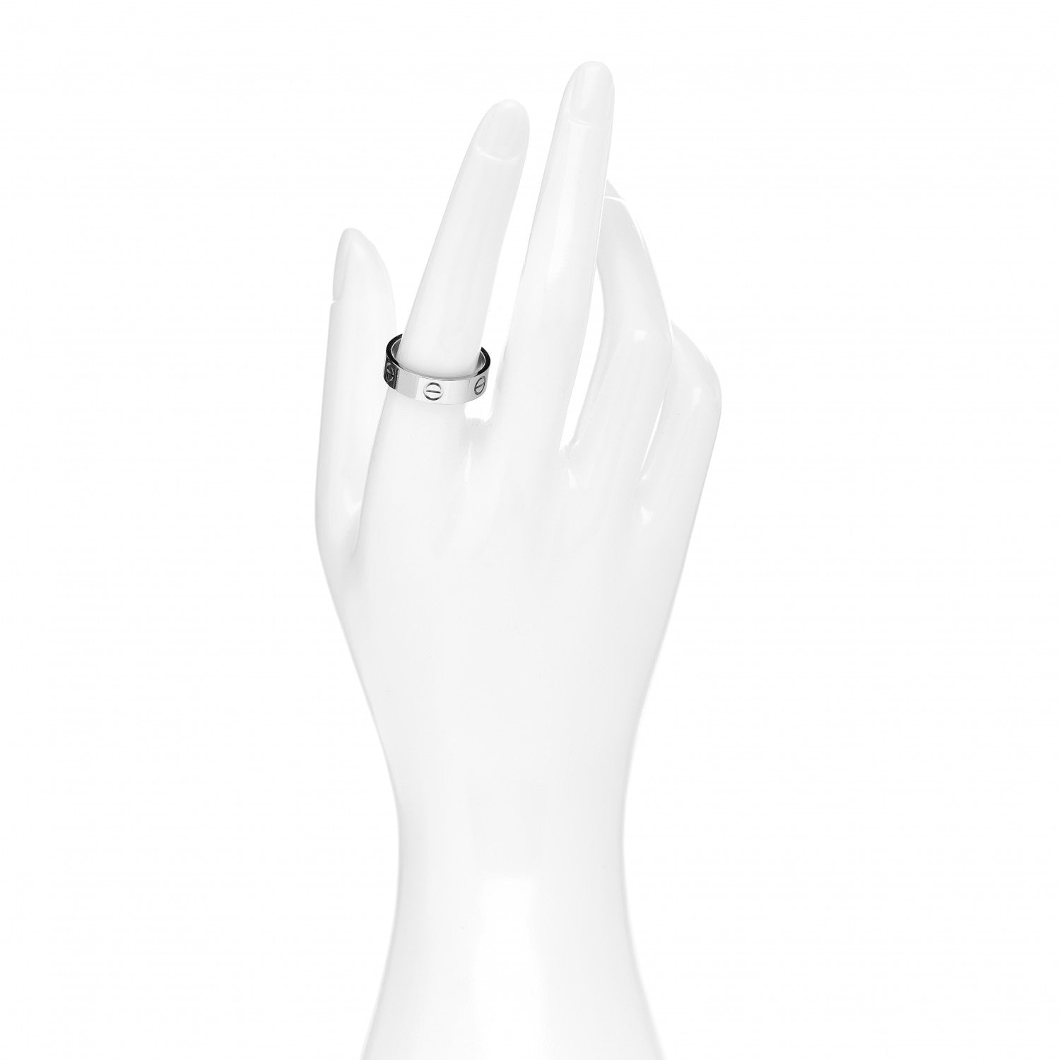 Cartier 18K White Gold 5.5mm LOVE Ring 57 8 2 of 4