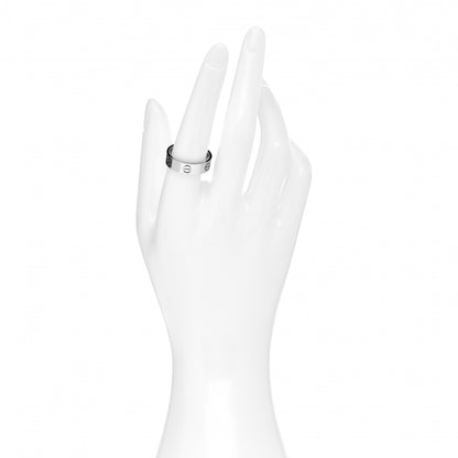 Cartier 18K White Gold 5.5mm LOVE Ring 57 8 2 of 4