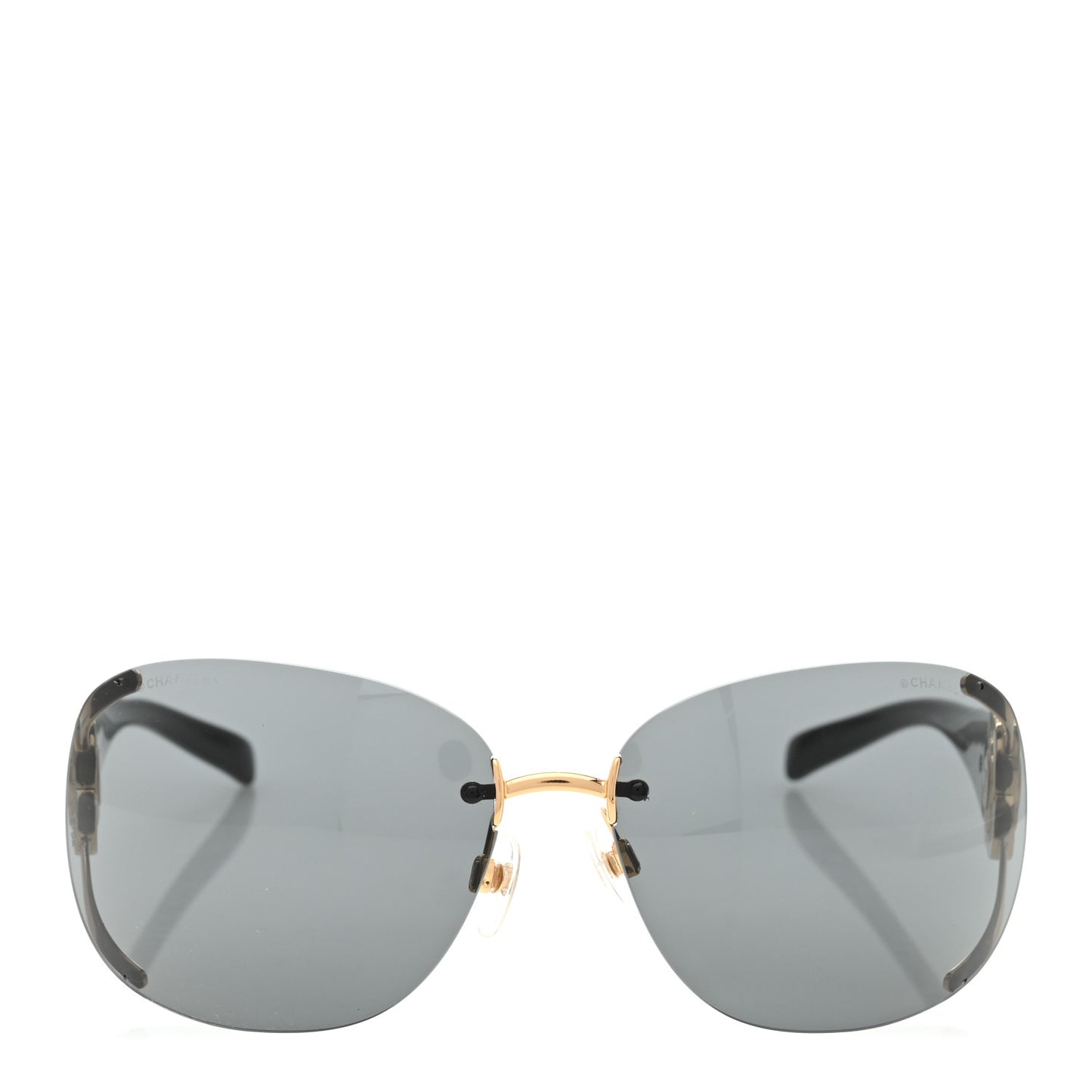 Crystal Camellia CC Sunglasses 4171-B Black