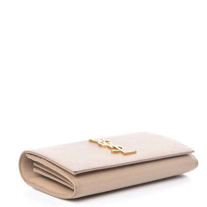 Saint Laurent Grain De Poudre Classic Monogram Cassandre Wallet Nude Powder 4 of 14
