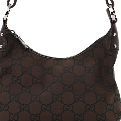 Gucci Monogram Classic Ring Small Hobo Brown 8 of 10
