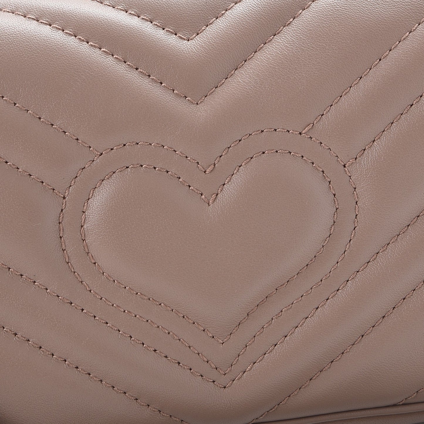 Calfskin Matelasse Super Mini GG Marmont Shoulder Bag Porcelain Rose