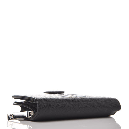 Chanel Caviar Timeless CC Zipped Pocket Wallet Black 6 of 12