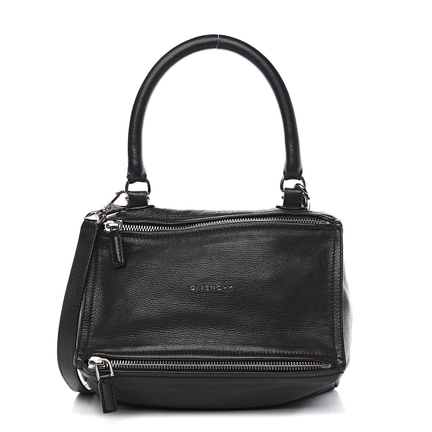 Sugar Goatskin Small Pandora Black