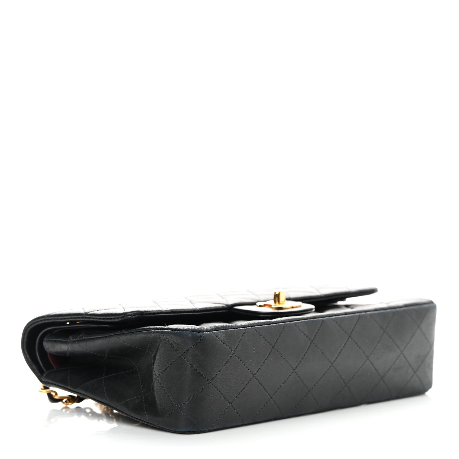 Chanel Lambskin Quilted Medium Double Flap Black 4 of 22