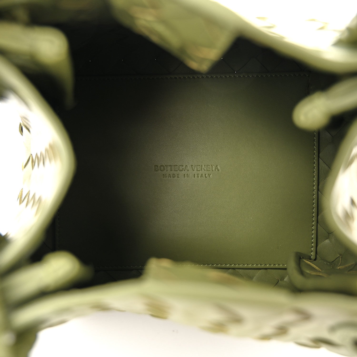 Bottega Veneta Nappa Intrecciato Small Parachute Shoulder Matcha 5 of 9