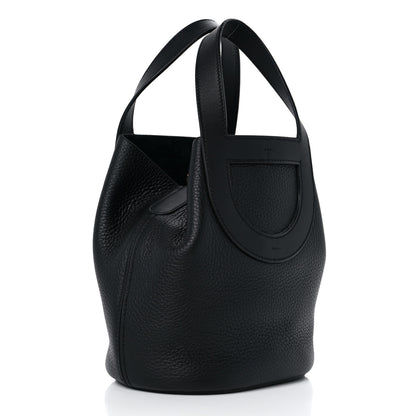 Hermes Taurillon Clemence Swift In-The-Loop 18 Bag Black 3 of 10
