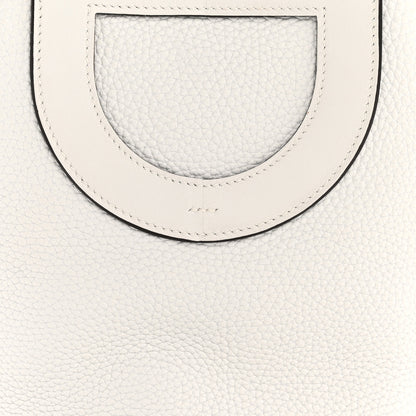Hermes Taurillon Clemence Swift In-The-Loop 18 Bag New White 8 of 11