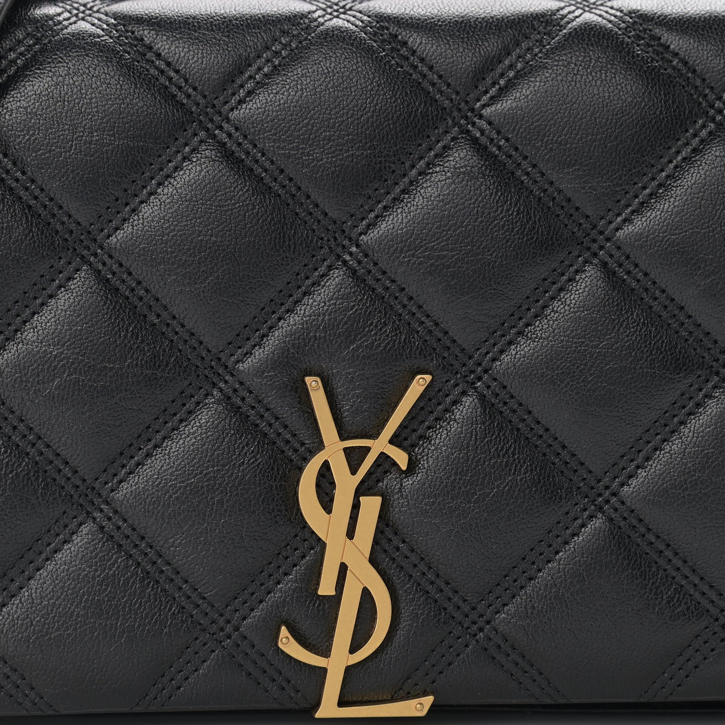 Lambskin Diamond Quilted Becky Chain Wallet Black